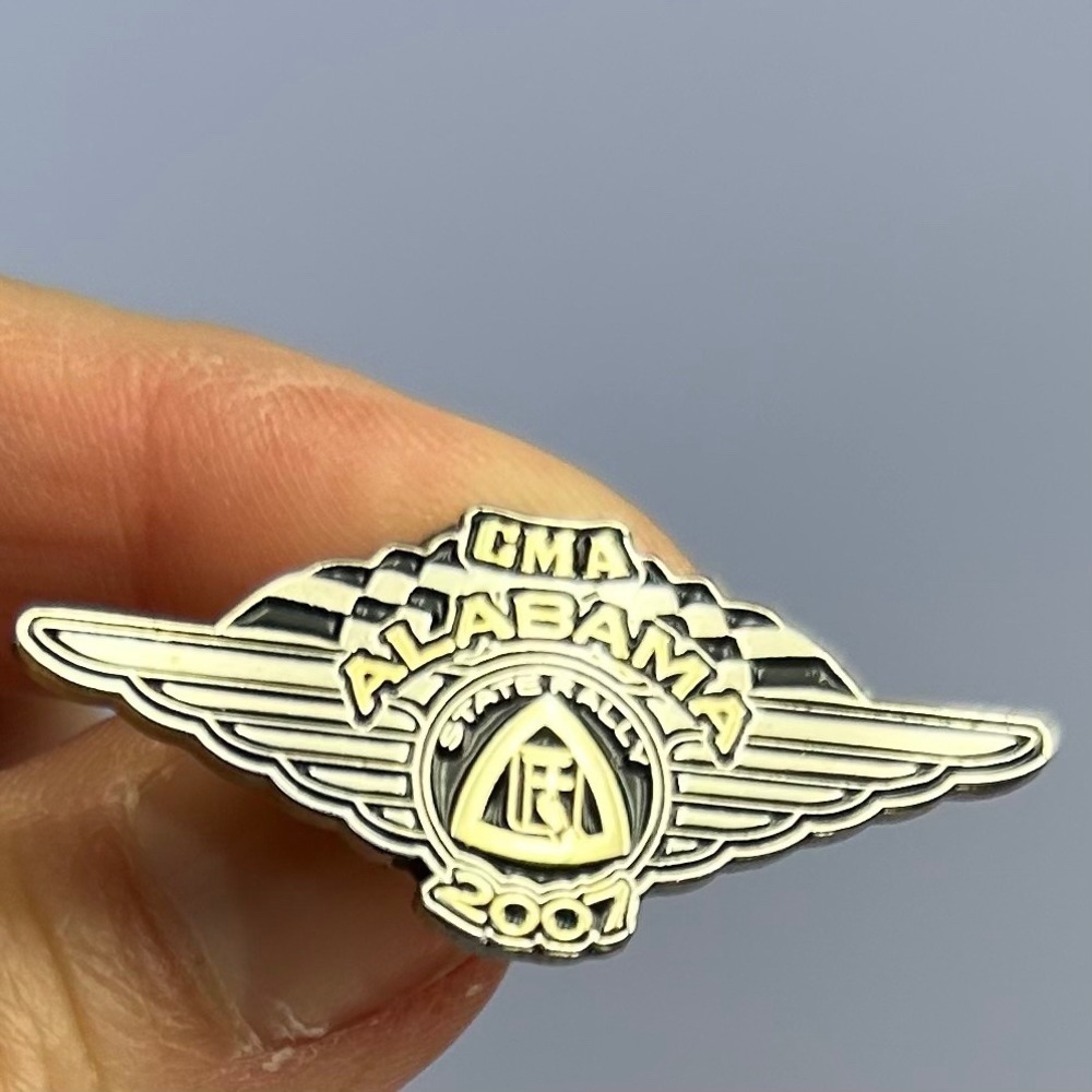 CMA Alabama State‎ Rally 2007 Vintage Lapel Pin Winged Design
